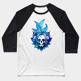 Cyberpunk Flowers Baseball T-Shirt